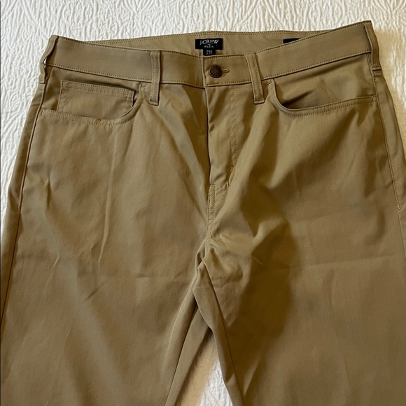 NWOT J. Crew 5-pocket Flex Slim Tech Pants in navy blue & khaki tan, size 33x34 - Picture 8 of 10